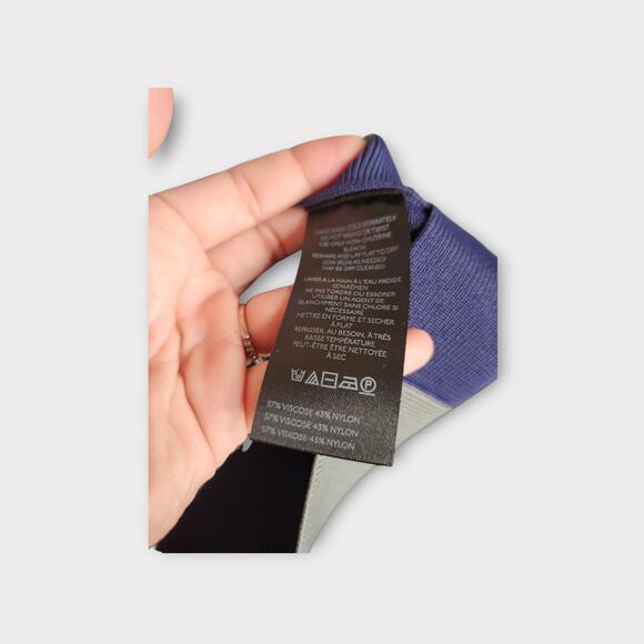 NEW Maeve Womens Sporty Stripe Mini Dress Blue Green M Bodycon Y2K Retro Glam - Picture 9 of 13